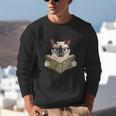 Siamese Cat Reading Book How To Train Your Human Humorous Unisex Sweatshirt