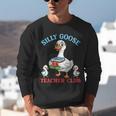 Silly Goose With Books Teacher Club School Educator Unisex Sweatshirt