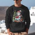 Snowman Reading Book Lovers Christmas Librarian Bookworm Unisex Sweatshirt