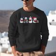 Snowman Reading Books Teacher Librarian Bookworm Christmas Unisex Sweatshirt