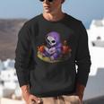 Spooky Grim Reaper Reading A Book Cute Creepy Halloween Unisex Sweatshirt