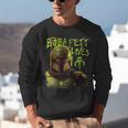 Star Wars The Book Of Boba Fett Neon Boba Fett Lives Poster Unisex Sweatshirt