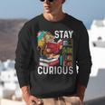 Stay Curious Monkey Reading Book Lover Bookworm Unisex Sweatshirt