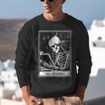 Tarot Card Shirt The Reader Tarot Skeleton Reading Book Unisex Sweatshirt