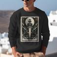 Tarot Cards Guide Book Esoteric Mysticism Clothing Tarot Card Justice Unisex Sweatshirt