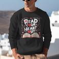 Teach Inspire Grow Everyday Read Your Heart Out Valentine Book-Themed Small Unisex Sweatshirt