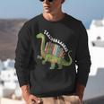 Teachersaurus Dinosaur Teachers Dino Reading Book Librarian Unisex Sweatshirt
