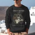 Tired Moms Book Club Dark Floral Coffee Skeleton Unisex Sweatshirt