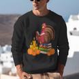 Turkey Reading Books Fall Thanksgiving Teacher Book Unisex Sweatshirt