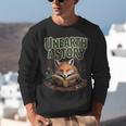 Unearth A Story Fox Reads a Book Unisex Sweatshirt