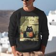 Vintage Japanese Cat Book Lovers Librarian Cat Dad Teacher Unisex Sweatshirt Vintage Japanese Cat Book Lovers Librarian Cat Dad Teacher Unisex Sweatshirt