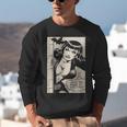 Vintage Vampire Bat Vampire Pin Up Girl Horror Comic Book Unisex Sweatshirt