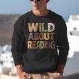 Wild About Reading Book Animal Children's Book Lover Teacher Unisex Sweatshirt