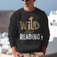 Wild About Reading Books Animal Theme Bookworm Library Day Unisex Sweatshirt