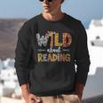 Wild About Reading Books Reader Teachers Kids Librarian Unisex Sweatshirt
