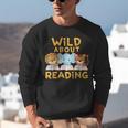 Wild About Reading Cute Animal Book Lover Kids Unisex Sweatshirt