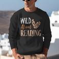 Wild About Reading Teacher Books Reader Lovers Leopard Zebra Unisex Sweatshirt