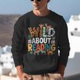 Wild About Reading Zoo Animals Books Reader Lover Unisex Sweatshirt