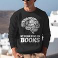 Women's My Brain Runs On Books Reading Bookworm Men Women Unisex Sweatshirt