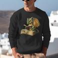Women's Dragon Bookworm Reading Book Graphic Unisex Sweatshirt
