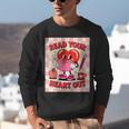 Women's Read Your Heart Out Groovy Bookish Valentine Day Women Girls Unisex Sweatshirt