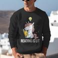 Women's Reading Is Lit Unicorn Library English Teacher Book Lover Unisex Sweatshirt Women's Reading Is Lit Unicorn Library English Teacher Book Lover Unisex Sweatshirt
