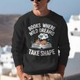 Women's Wild Dreams Reading Giraffe Book Reader Zoo Animals Kids Unisex Sweatshirt