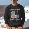 Yarn Quote Easily Distracted By Books And Yarn Reader Unisex Sweatshirt
