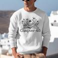 45th Birthday Chapter 45 Reading Book Lover Bookworm Teacher Unisex Sweatshirt