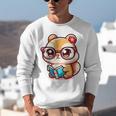 Adorable Book Lover Chipmunk With Reading Glasses Cute Premium Unisex Sweatshirt Adorable Book Lover Chipmunk With Reading Glasses Cute Premium Unisex Sweatshirt