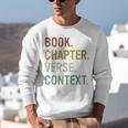 Book Chapter Verse Christian Bible Reformed Theology Unisex Sweatshirt Book Chapter Verse Christian Bible Reformed Theology Unisex Sweatshirt