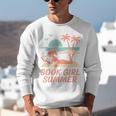 Book Girl Summer Book Reading Retro Sunset Unisex Sweatshirt Book Girl Summer Book Reading Retro Sunset Unisex Sweatshirt