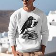 Book Raven Vintage Dark Academia Literature Reading Unisex Sweatshirt