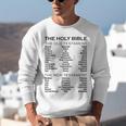 The Books Of The Bible Old And New Testament Complete List Unisex Sweatshirt The Books Of The Bible Old And New Testament Complete List Unisex Sweatshirt