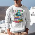 Books It's Okay To Be Kind Yellow Mental Health Day Kids Unisex Sweatshirt Books It's Okay To Be Kind Yellow Mental Health Day Kids Unisex Sweatshirt