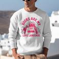 Books Are My Love Language Valentine Book Lover Unisex Sweatshirt