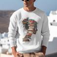 Books Lover Women Art Colorful Drawing Graphic Books Unisex Sweatshirt