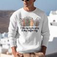 I Like My Books Spicy & My Coffee Icy Lover Bookworm Unisex Sweatshirt