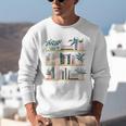 Bookshelves With Books & Plants Premium Unisex Sweatshirt
