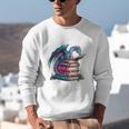 Bookworm Please I'm A Book Dragon Blue Dragon Unisex Sweatshirt
