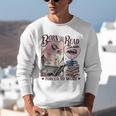 Born To Read Forced To Work Booklover -Adults Book Lovers Casual Grey Small Unisex Sweatshirt