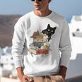 Cat And Books Flowers Reading Club Cat Lover Bookworm Unisex Sweatshirt Cat And Books Flowers Reading Club Cat Lover Bookworm Unisex Sweatshirt