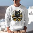 Cat For Women Book Lover Cute Cat And Book Unisex Sweatshirt