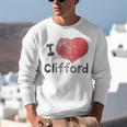 Clifford The Big Red Dog I Heart Clifford Childrens Books Unisex Sweatshirt Clifford The Big Red Dog I Heart Clifford Childrens Books Unisex Sweatshirt