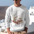Coffee Cats & Books Cute Cat Book Lover Reading Unisex Sweatshirt
