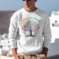 Color Our World Summer Reading Program 2025 Trippy Book Tree Unisex Sweatshirt Color Our World Summer Reading Program 2025 Trippy Book Tree Unisex Sweatshirt