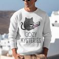Cozy Mysteries Coffee And Novel For Book Lovers Unisex Sweatshirt