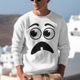 Creepy Face Carrot Halloween Book Character Costume Unisex Sweatshirt Creepy Face Carrot Halloween Book Character Costume Unisex Sweatshirt