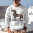Dachshund Dog Dachshund Decor Books Nerds Dachshund Unisex Sweatshirt