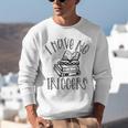 Dark Romance Shirt Women Smutt Book Merch I Have No Triggers Unisex Sweatshirt Dark Romance Shirt Women Smutt Book Merch I Have No Triggers Unisex Sweatshirt